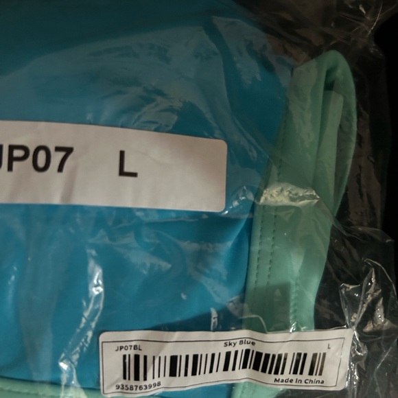 Sexy ladies bathing suite, bra top and high leg bottoms, size L, new with tags - Picture 2 of 5